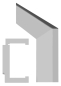 Preview: Zarge Easy Weißlack mit Designkante als Sonderangebot