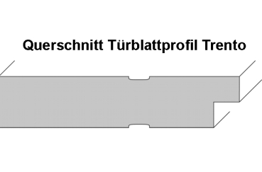 Designtür Trento VO3 mit Lichtausschnitt 008B