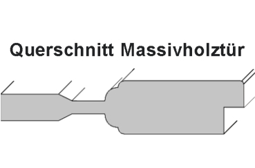 Massivholztür Landhaus 2G, Kiefer astig roh