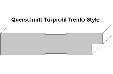 Designtür Trento Style SF4 mit Lichtausschnitt 008S