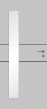 Designtür Trento VO3 mit Lichtausschnitt 008B