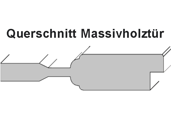 Massivholztür Landhaus 4G, Kiefer astig lackiert